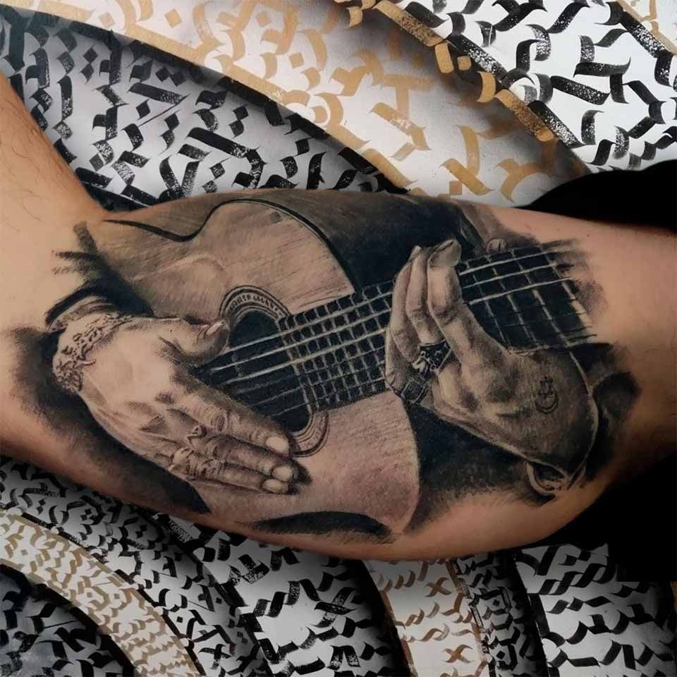 Ganesha Tattoo tatuaje del camaron realismo musical